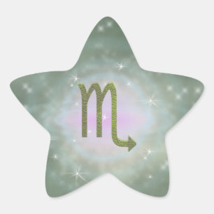 Sticker Étoile Scorpion couleur signe astrologique Zodiac