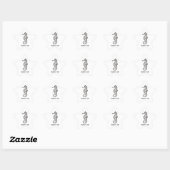 Sticker Étoile Seahorse Black (Feuille)
