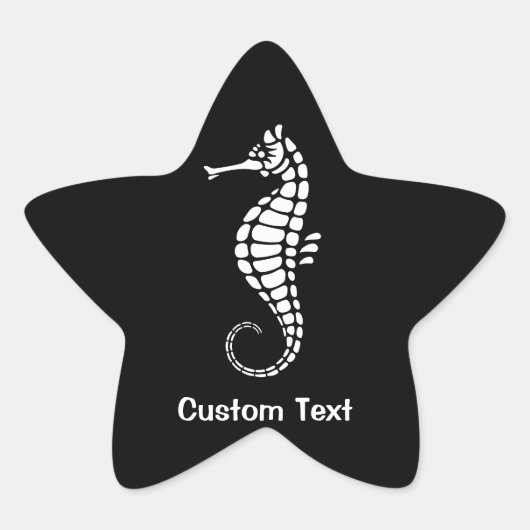 Sticker Étoile Seahorse White (Devant)