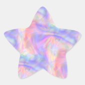 Sticker Étoile seconde vue - holo pastel : (Devant)