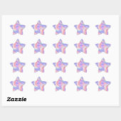 Sticker Étoile seconde vue - holo pastel : (Feuille)