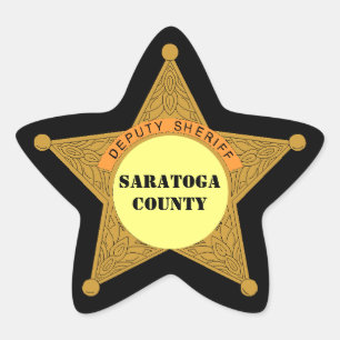 Sticker Étoile Secteur mignon de modèle d'insigne shérif adjoin