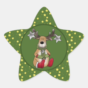 Sticker Étoile Sélénium de Noël et étoiles