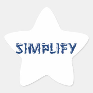 Sticker Étoile Simplifier