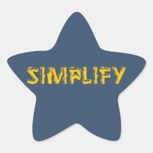 Sticker Étoile Simplifier