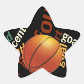 Sticker Étoile Slam Dunk de Vocabulaire : Basketball Jeu des Cham (Devant)