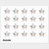 Sticker Étoile Snowman hiver froid (Feuille)