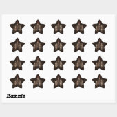 Sticker Étoile Soldats Casse-Noisette Classiques Marron Or Tradit (Feuille)