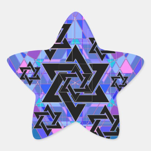 Sticker Étoile Souvenir de l'Holocauste. (Devant)