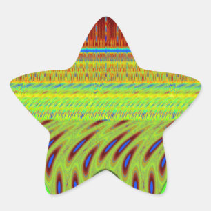 Sticker Étoile Soyez heureux Polka Dot Motif Cadeau Coloré