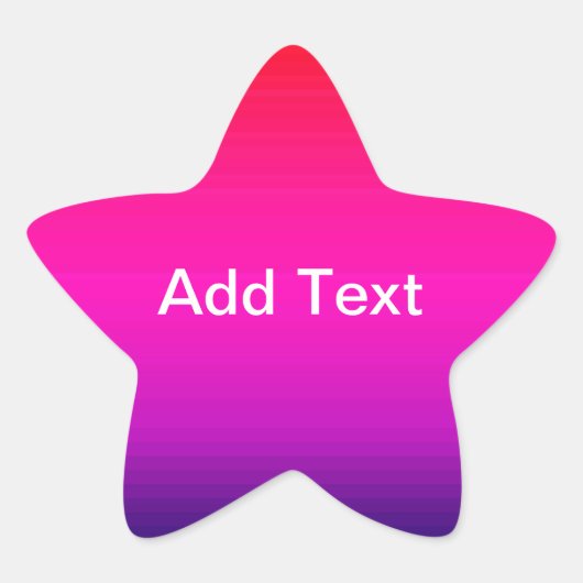 Sticker Étoile Spectre des couleurs horizontales - 4 (Devant)