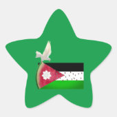 Sticker Étoile Star Free Palestine Heart (Devant)