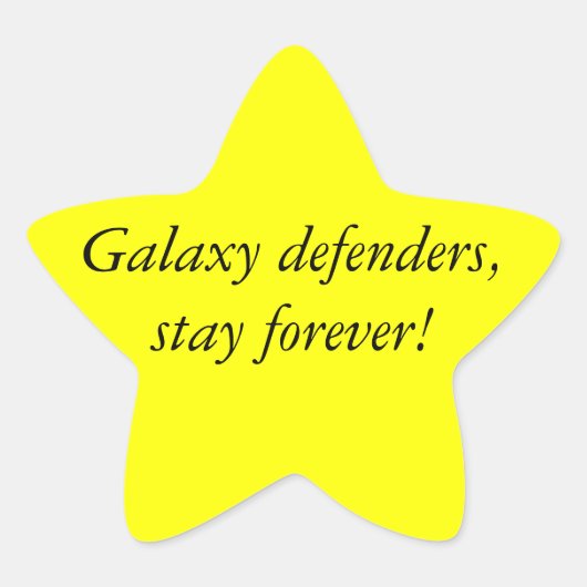 Sticker Étoile STAR Girl - McFly (Devant)