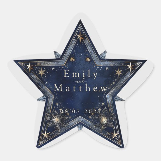 Sticker Étoile Starry Night Romance Mariage (Devant)