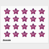 Sticker Étoile Stars Bokeh Rose (Feuille)