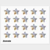 Sticker Étoile Steampunk & Yellow Roses (Feuille)