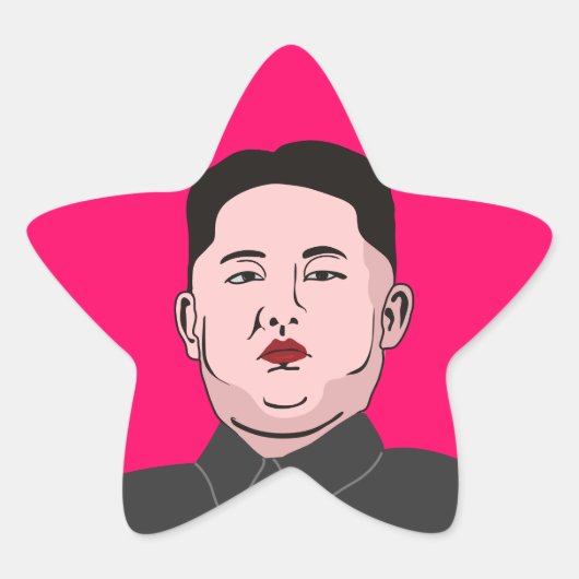 Sticker Étoile Stolid Kim Jong-un (Devant)