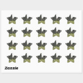 Sticker Étoile Stonehenge (Feuille)