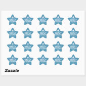Sticker Étoile Super auditeur | Enseignants Bleu (Feuille)