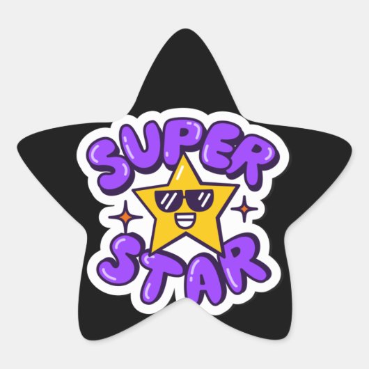 Sticker Étoile superstar (Devant)