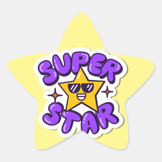 Sticker Étoile superstar (Devant)