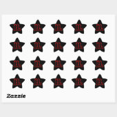 Sticker Étoile Symbole d'horoscope rouge Scorpio (Feuille)