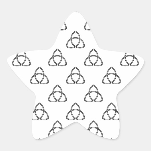 Sticker Étoile Symbole Triquetra Vesica (Devant)