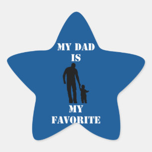 Sticker Étoile T-shirt tendance cadeau fête des pères émotionnel