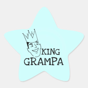 Sticker Étoile T-shirts et cadeaux King Grampa
