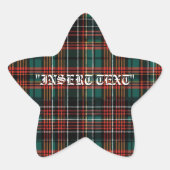 Sticker Étoile Tartan (Devant)