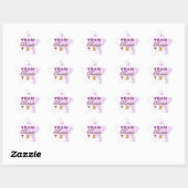 Sticker Étoile Team Bride Drinks Bridesmaiers Mariage Bridal Part (Feuille)