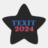 Sticker Étoile Texit 2024 Texas (Devant)