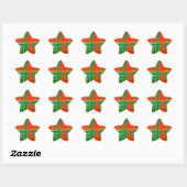Sticker Étoile texture arrière - plan structure verte (Feuille)