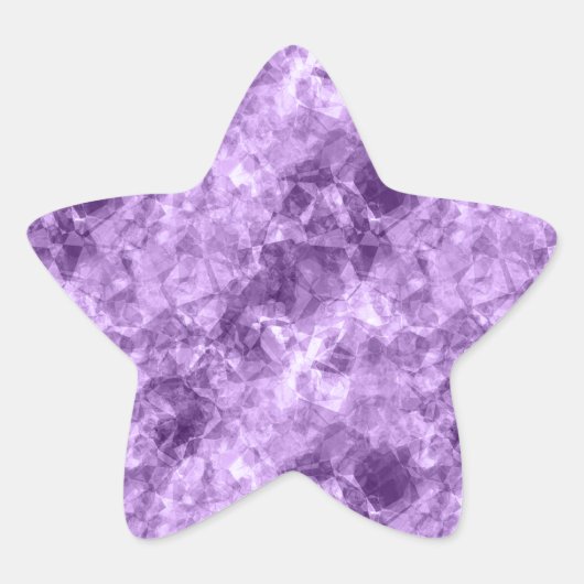 Sticker Étoile Texture crumplée violet foncé (Devant)