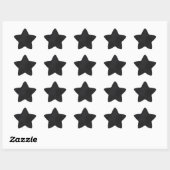 Sticker Étoile Texture du tableau noir rétro (Feuille)