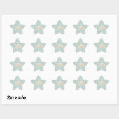 Sticker Étoile Thé Party shabby chic (Feuille)