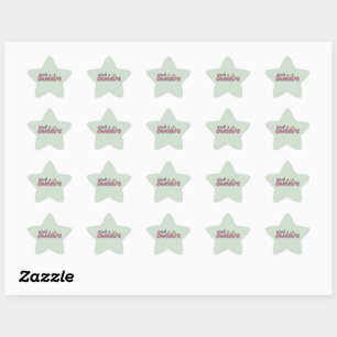 Sticker Étoile Thème de bonbons Kawaii