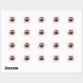 Sticker Étoile Tigre sauvage (Feuille)