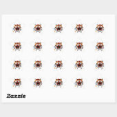 Sticker Étoile Tigre sauvage (Feuille)
