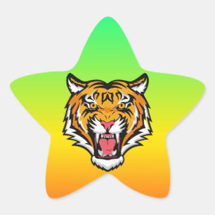 Sticker Étoile Tigre torride tête-25818 Mug de voyage