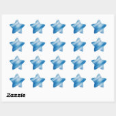 Sticker Étoile Topaz bleu (Feuille)