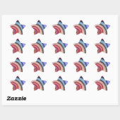 Sticker Étoile Tourbillon d'aquarelle (Feuille)