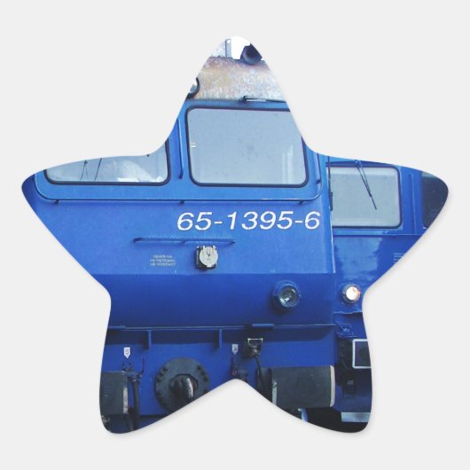 Sticker Étoile Train bulgare. (Devant)