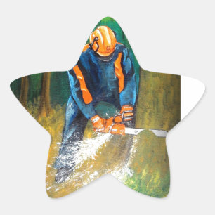 Sticker Étoile Tree Surgeon Arborist Forester