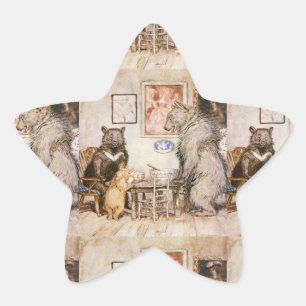 Sticker Étoile Trois ours sans Goldie