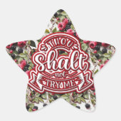 Sticker Étoile Tu Ne Me Tenteras Pas Drôle (Devant)