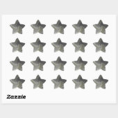 Sticker Étoile twirl gris jaune (Feuille)