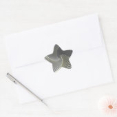 Sticker Étoile twirl gris jaune (Enveloppe)