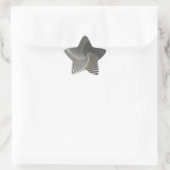 Sticker Étoile twirl gris jaune (Sac)