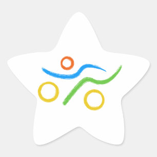 Sticker Étoile Un grand cadeau de Triathlon pour votre ami ou fam